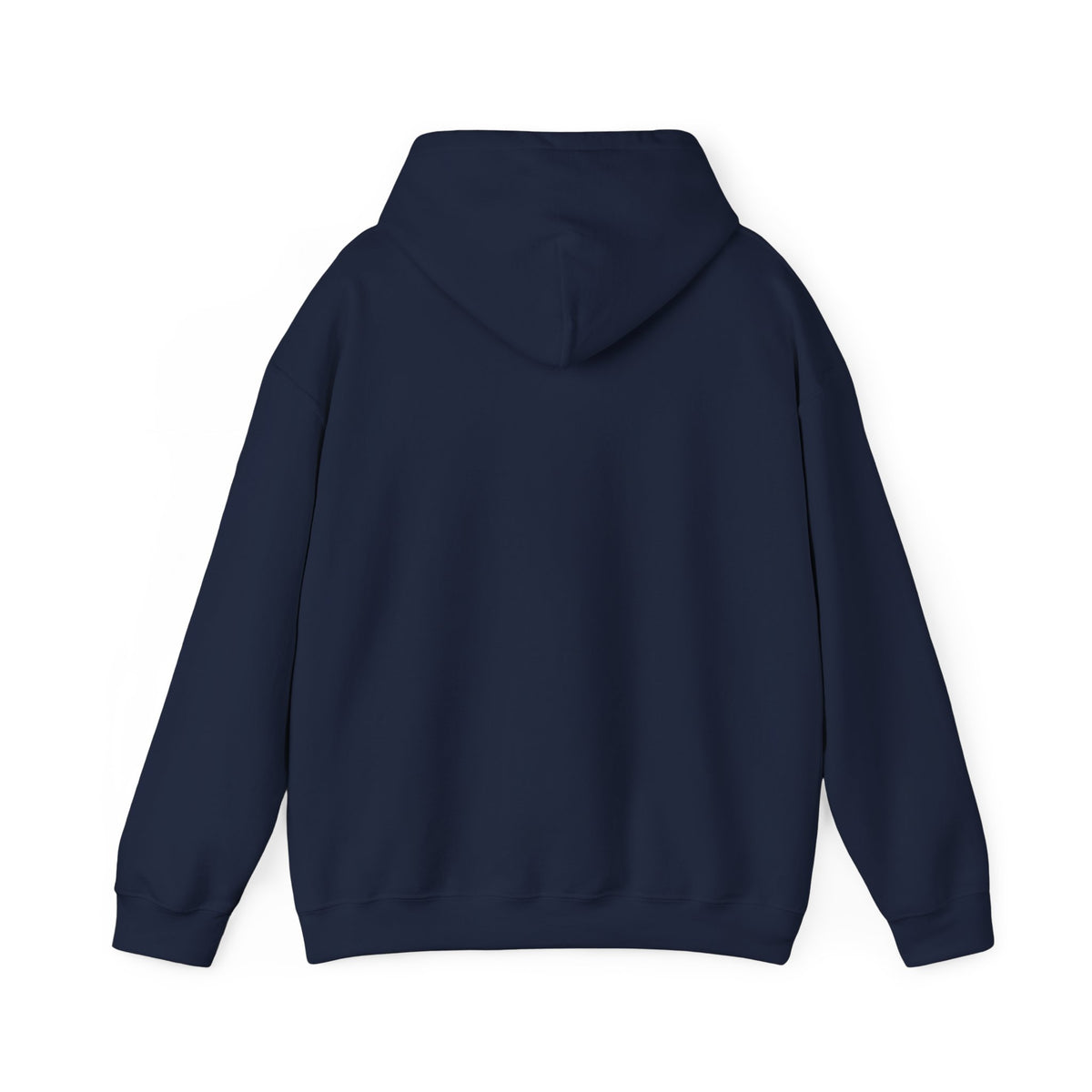 Minimalist Floral Mandala Hoodie — Navy & Gold Geometric Flower Design