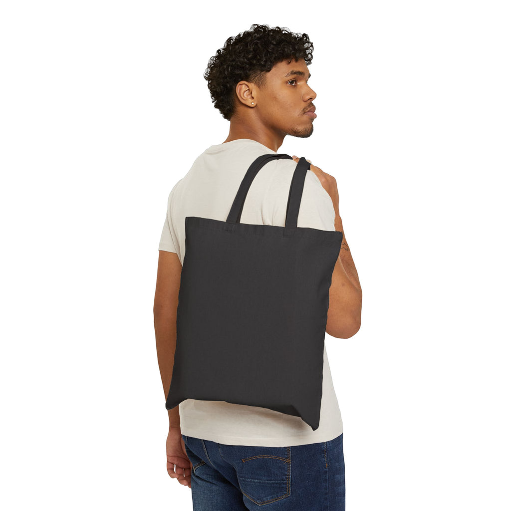 Canvas Tote Bag — Minimal Floral Mandala Cotton Shopper