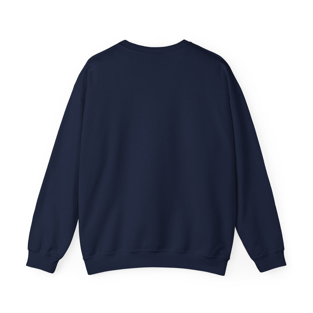 Floral Mandala Crewneck Sweatshirt — Elegant Navy & Gold Geometric Flower Design