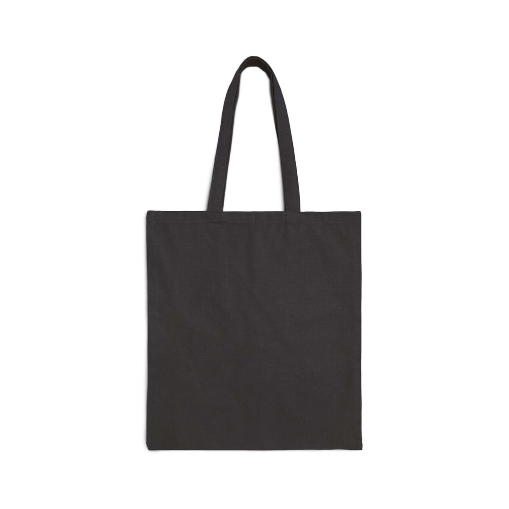 Durable cotton canvas tote bag in a stylish dark color, perfect for everyday carry and daily use.