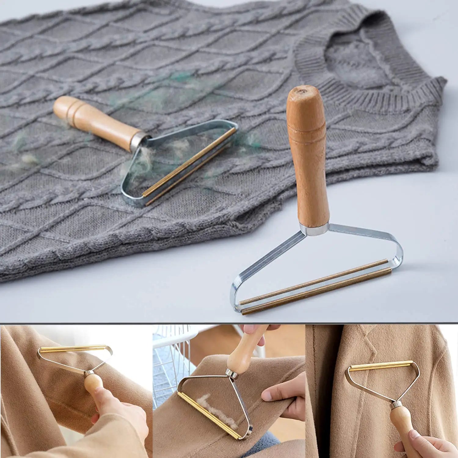 Manual Lint Shaver – Portable Pet Hair Remover for Clothes & Carpets