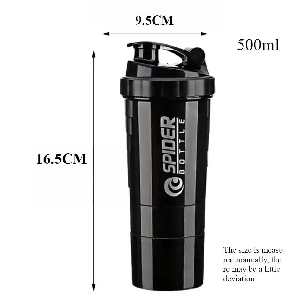 Premium Protein Shaker Cup 20 oz Protein Shaker Cup with Metal Stirrer, Great for Protein Shakes and Pre-Workout Drinks