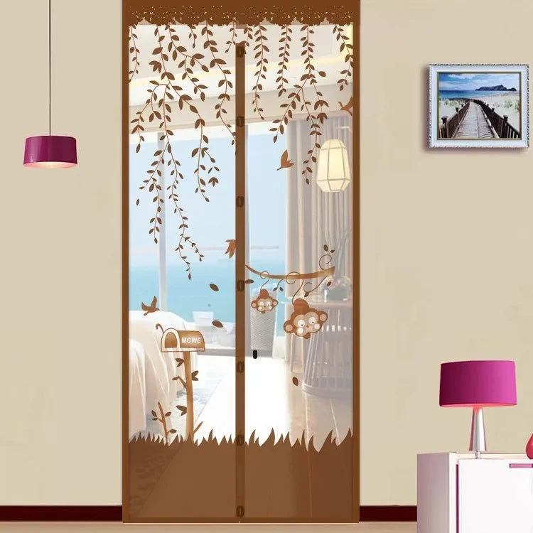 Magnetic Mosquito Door Curtain – Insect Proof Mesh with Automatic Closing