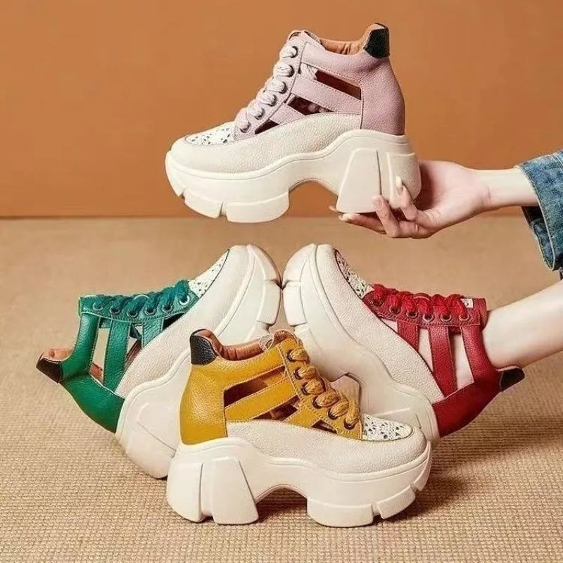 Women’s Stylish Platform Sneakers – Trendy Summer Casual Shoes