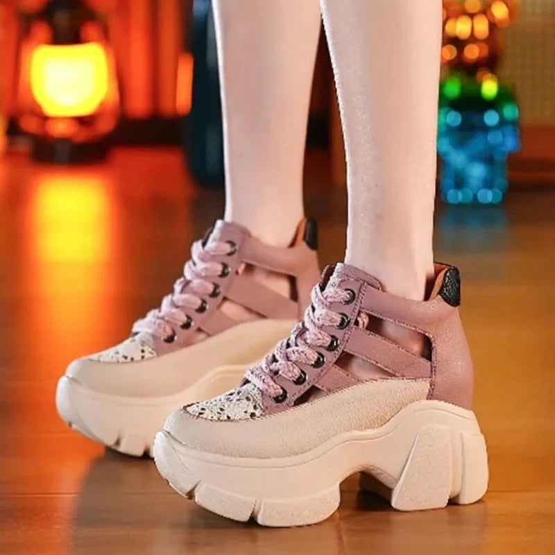 Women’s Stylish Platform Sneakers – Trendy Summer Casual Shoes