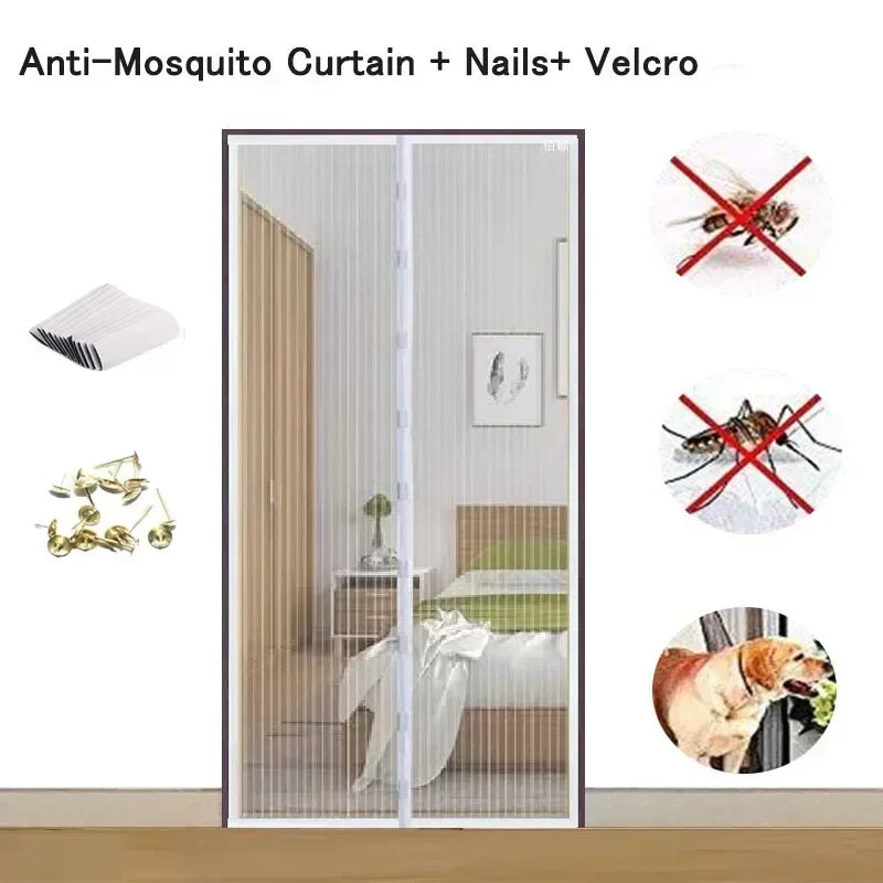 Magnetic Mosquito Net Window Screen – Easy Install & Automatic Closing