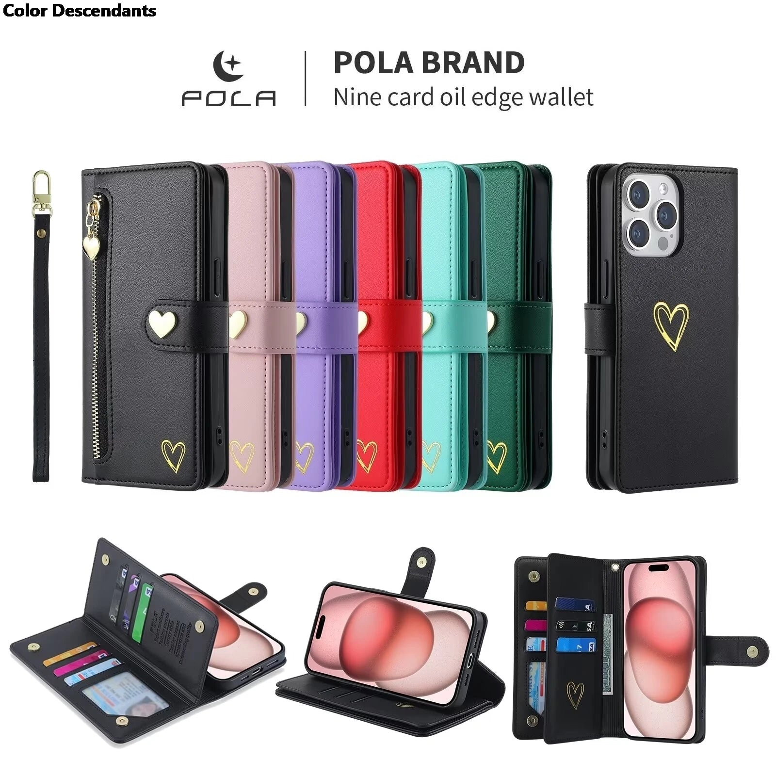 For Xiaomi Redmi Note 13 Pro Plus 5G Zipper Wallet Leather Case For Redmi Note 13 4G Case Note12 Turbo 12S 12T 12R 12 Pro+ Cover
