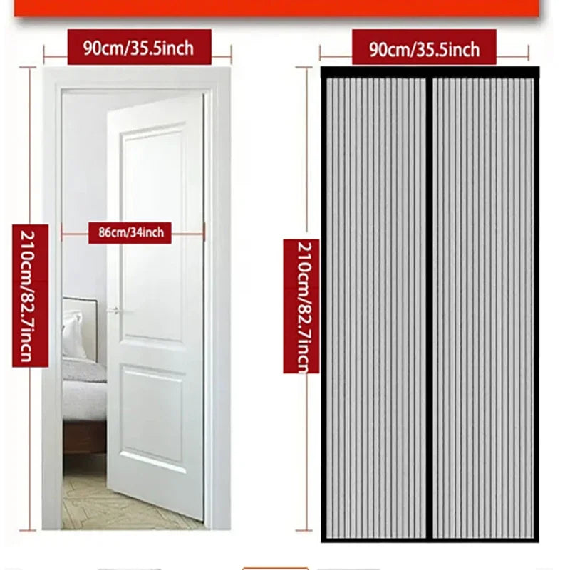 Magnetic Mosquito Net Window Screen – Easy Install & Automatic Closing