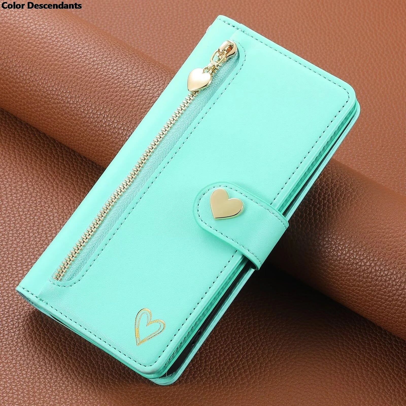 For Xiaomi Redmi Note 13 Pro Plus 5G Zipper Wallet Leather Case For Redmi Note 13 4G Case Note12 Turbo 12S 12T 12R 12 Pro+ Cover