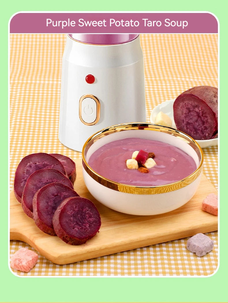 Portable Wireless Blender Electric Fruit Juicer Machine For Orange Ice Crushing 10 Blade Auxiliary Food Machine 1500mA Mixer