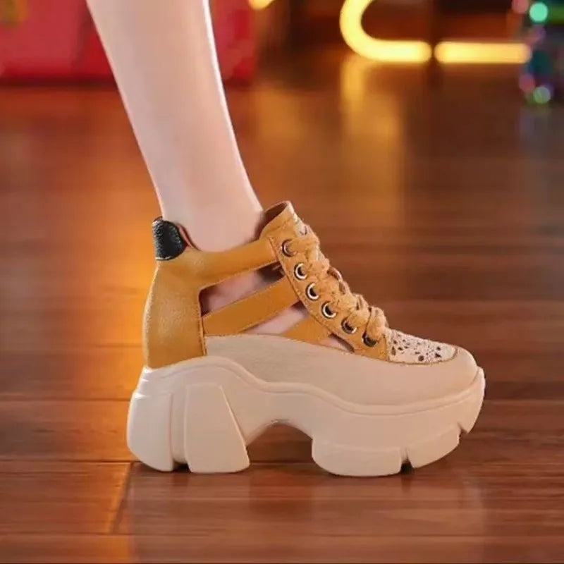 Women’s Stylish Platform Sneakers – Trendy Summer Casual Shoes