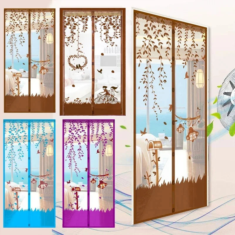 Magnetic Mosquito Door Curtain – Insect Proof Mesh with Automatic Closing