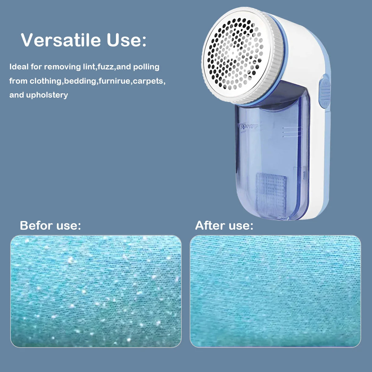 Portable Electric Lint Remover – Quick Fabric Shaver for Clothes & Home