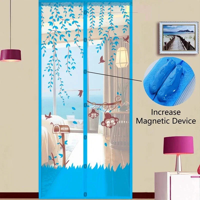 Magnetic Mosquito Door Curtain – Insect Proof Mesh with Automatic Closing