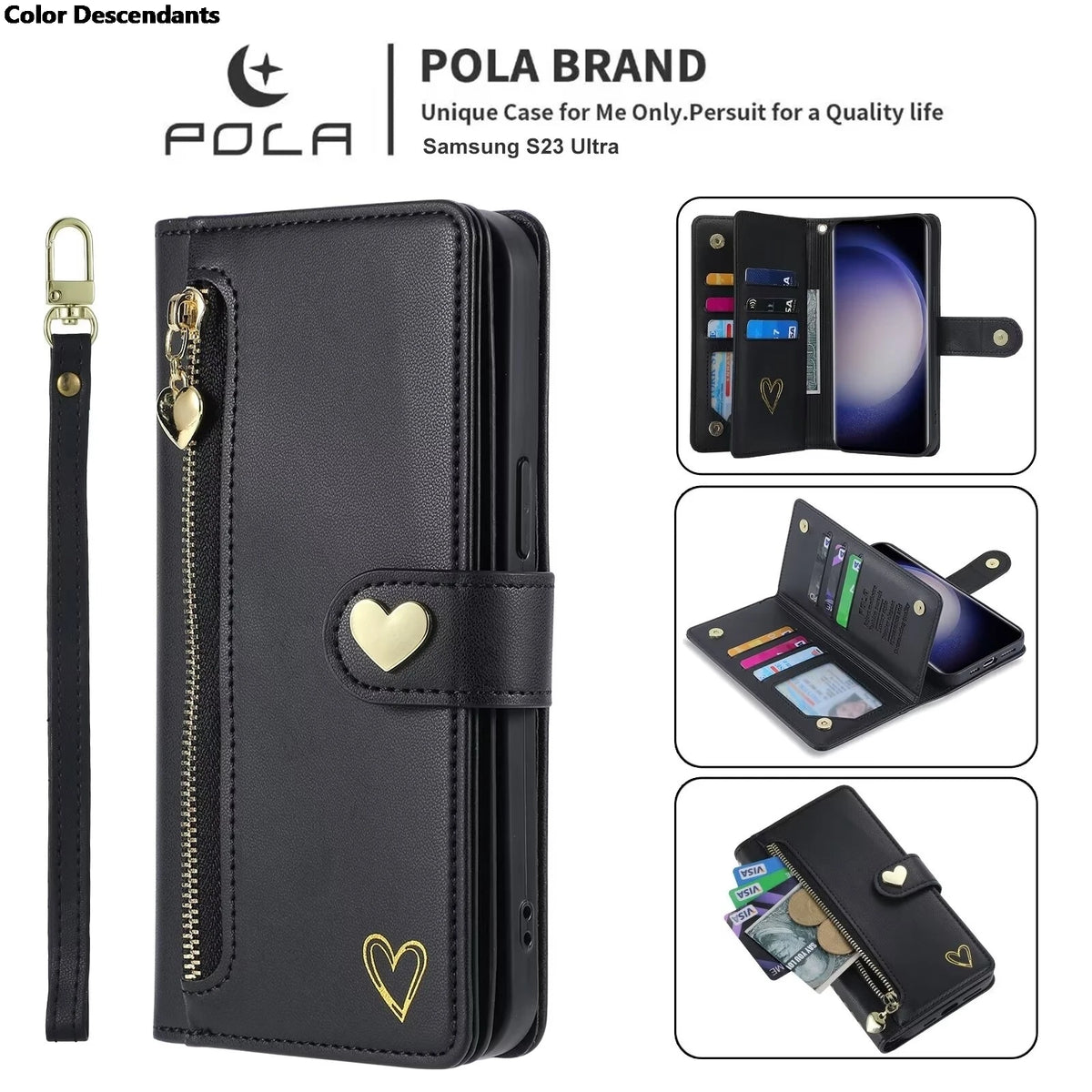 For Xiaomi Redmi Note 13 Pro Plus 5G Zipper Wallet Leather Case For Redmi Note 13 4G Case Note12 Turbo 12S 12T 12R 12 Pro+ Cover