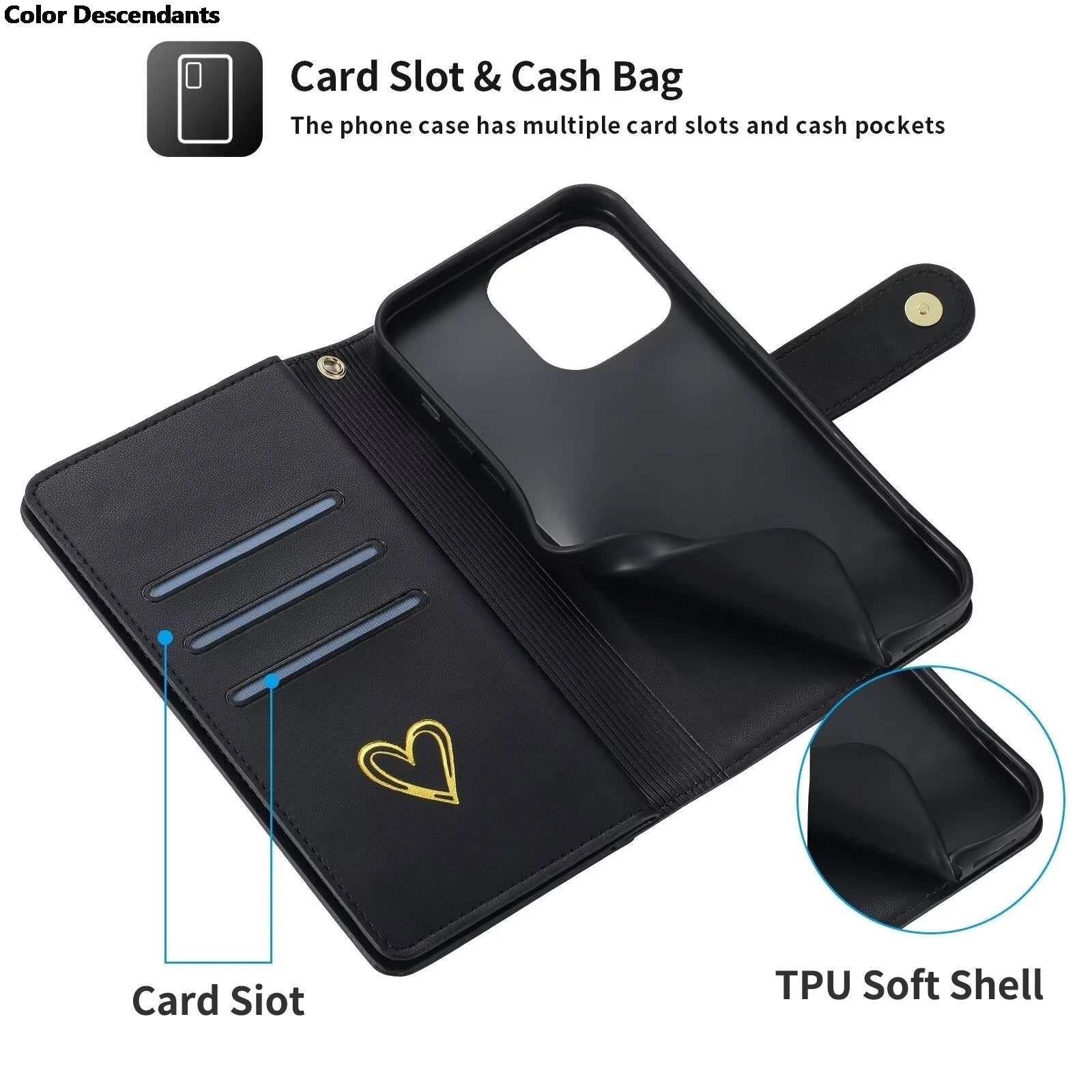 For Xiaomi Redmi Note 13 Pro Plus 5G Zipper Wallet Leather Case For Redmi Note 13 4G Case Note12 Turbo 12S 12T 12R 12 Pro+ Cover