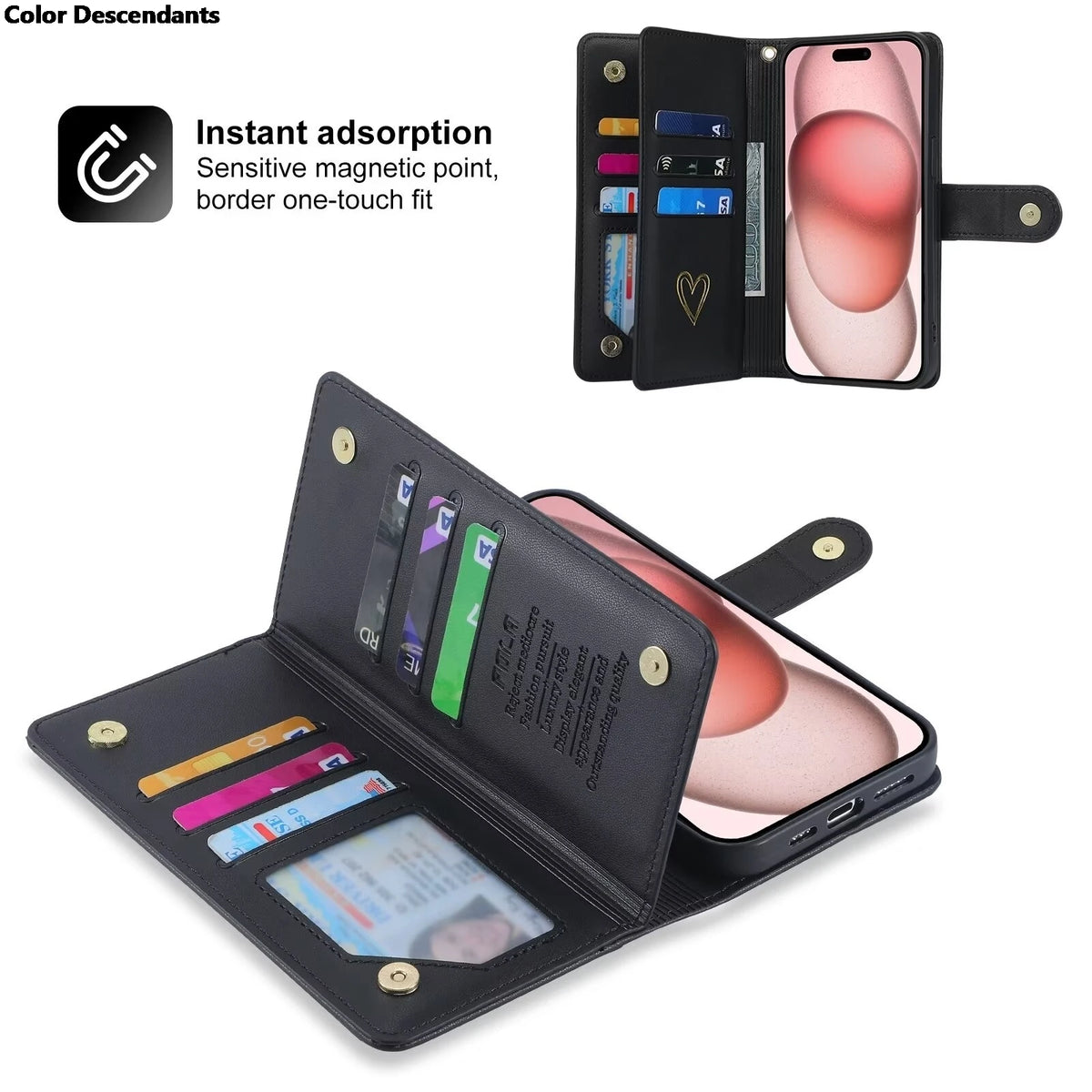 For Xiaomi Redmi Note 13 Pro Plus 5G Zipper Wallet Leather Case For Redmi Note 13 4G Case Note12 Turbo 12S 12T 12R 12 Pro+ Cover