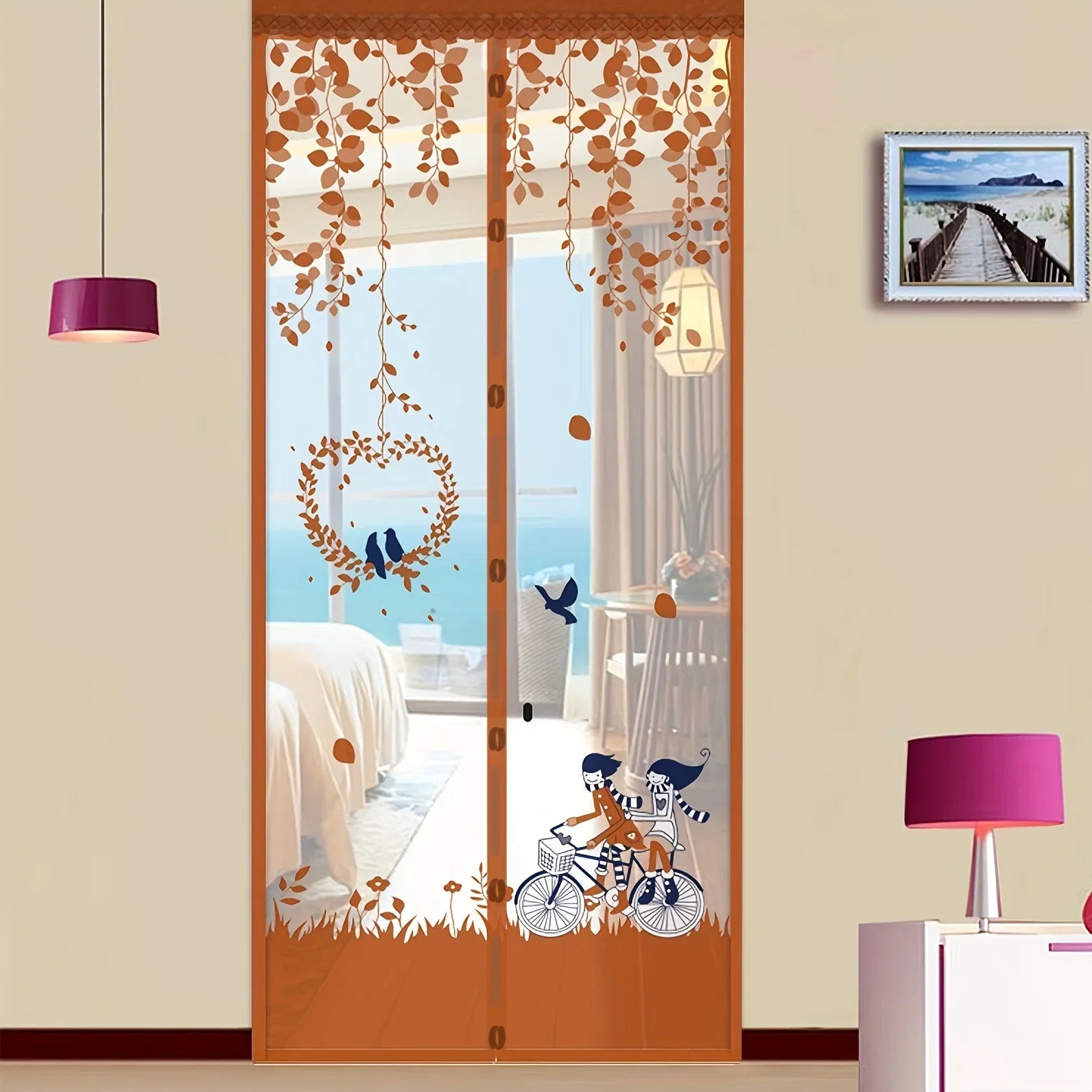 Magnetic Mosquito Door Curtain – Insect Proof Mesh with Automatic Closing