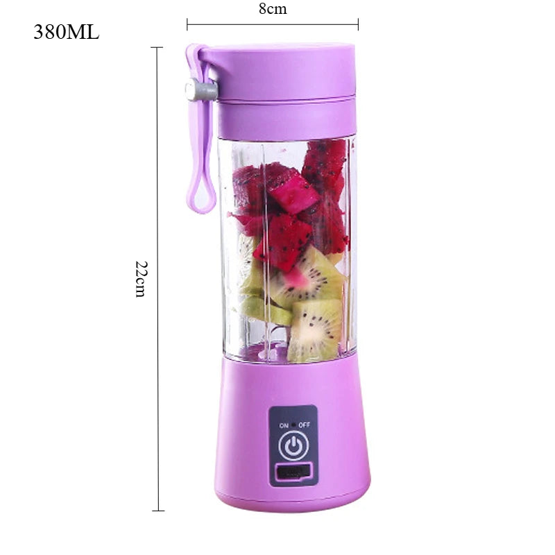 Electric Handheld Blender – Compact Portable Fruit & Smoothie Mixer
