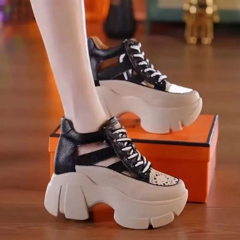 Women’s Stylish Platform Sneakers – Trendy Summer Casual Shoes